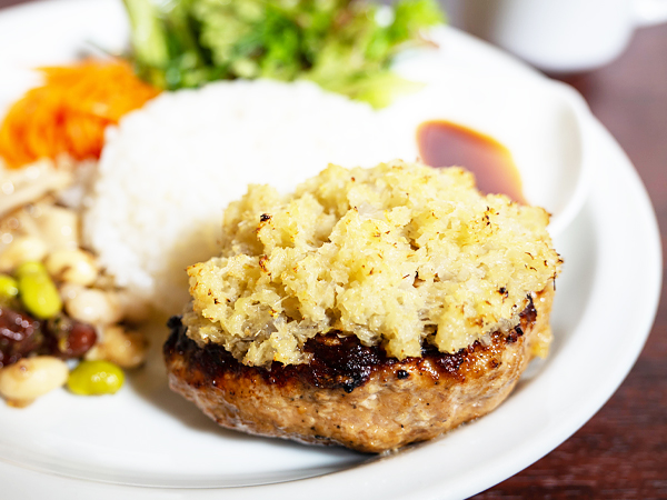 100% ポークの白いハンバーグ/¥1500